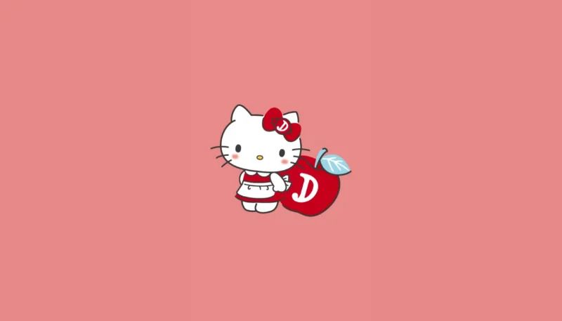 Hình nền Hello Kitty đơn giản 15