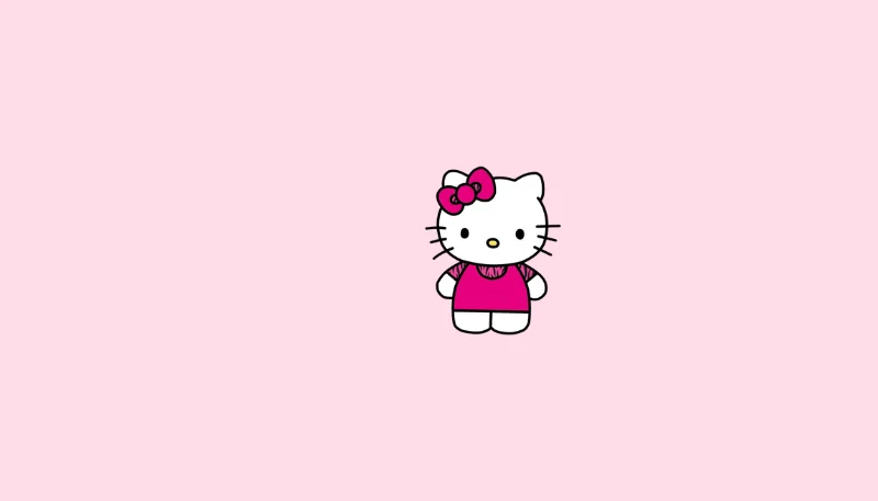 Hình nền Hello Kitty đơn giản 21