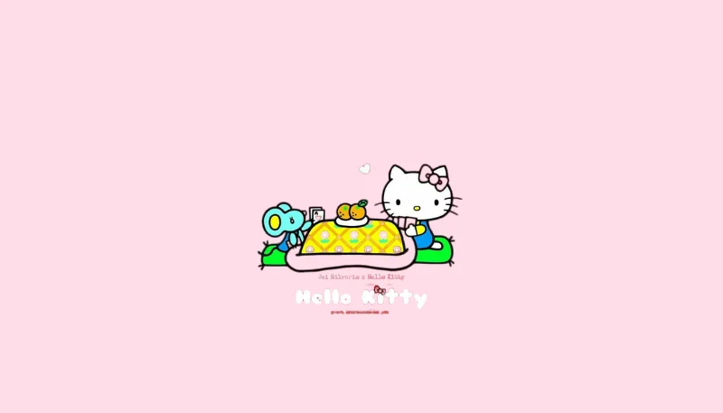 Hình nền Hello Kitty đơn giản 24