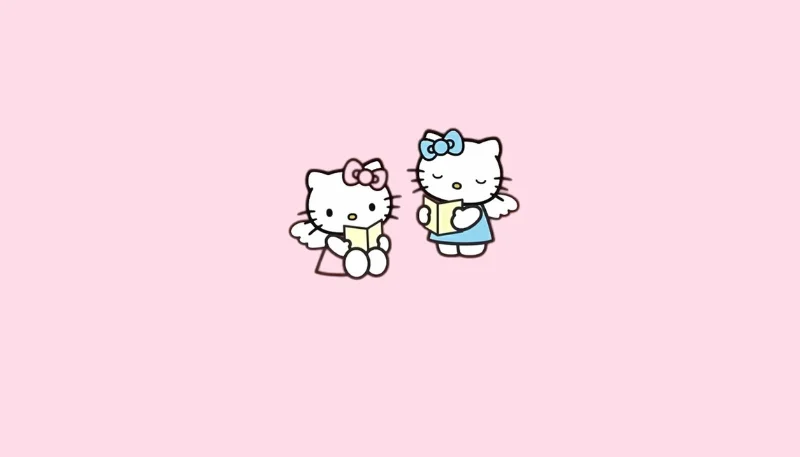 Hình nền Hello Kitty đơn giản 25
