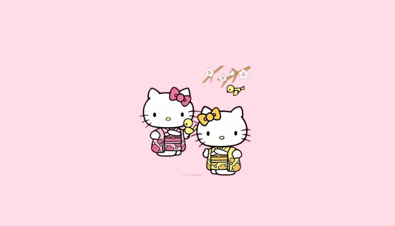 Hình nền Hello Kitty đơn giản 26