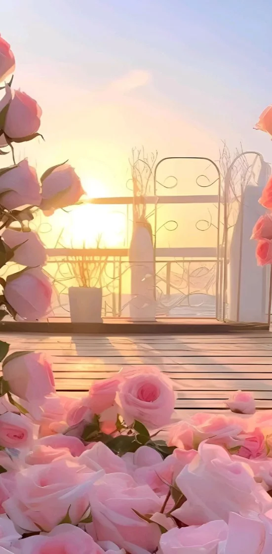 Hình nền hoa hồng cho điện thoại 5
