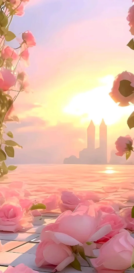 Hình nền hoa hồng cho điện thoại 6