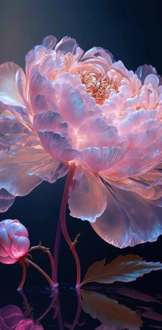 Hình nền hoa mẫu đơn nhẹ nhàng, lãng mạn 5