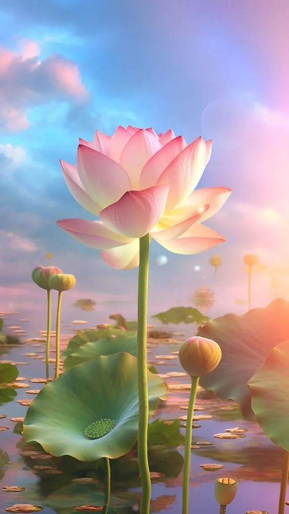 Hình nền hoa sen trang nhã 17