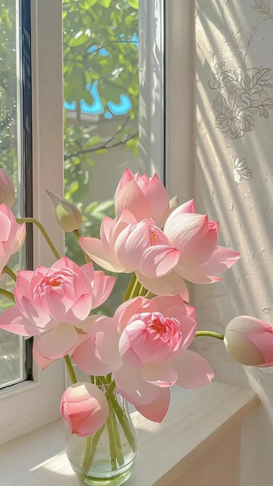 Hình nền hoa sen trang nhã 3