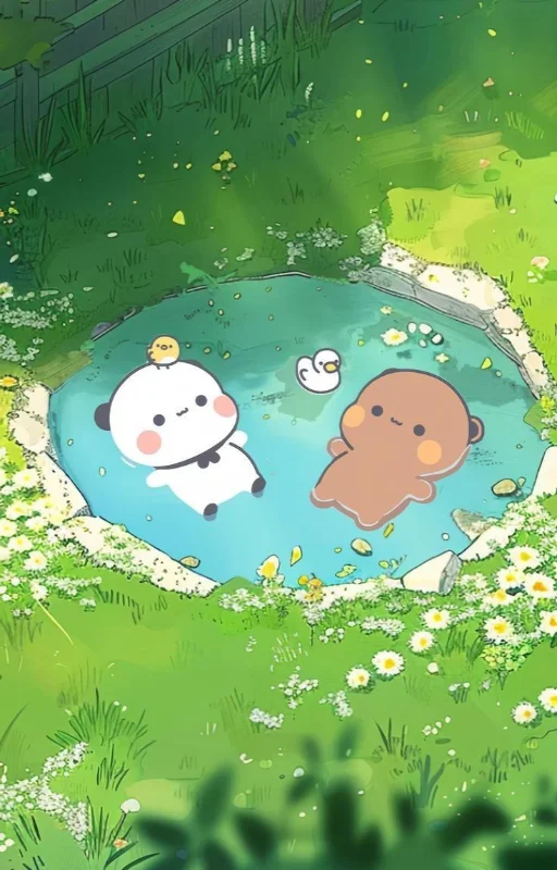 Hình nền hoạt hình dễ thương 8