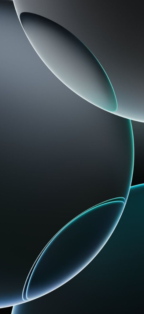 Hình nền iPhone mặc định đơn giản màu xanh và đen