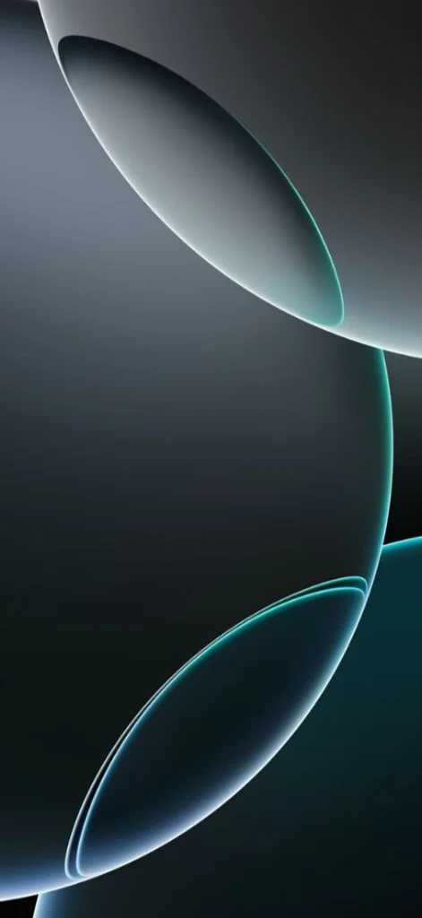 Hình nền iPhone mặc định đơn giản màu xanh và đen