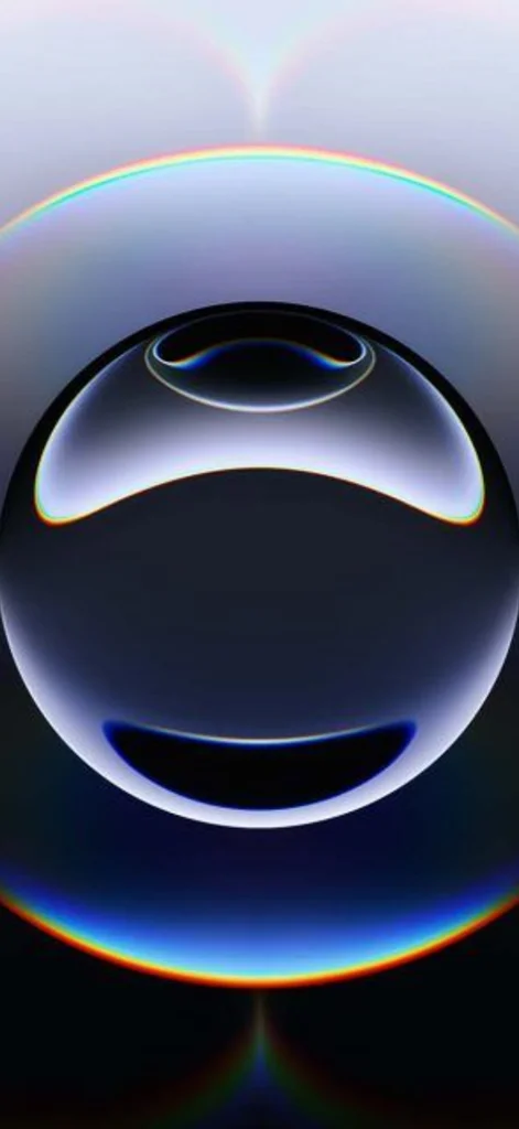 Hình nền iPhone mặc định hình giọt nước