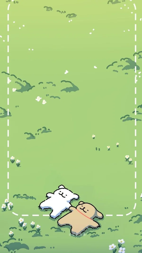 Hình nền màu xanh Anime cho điện thoại 1