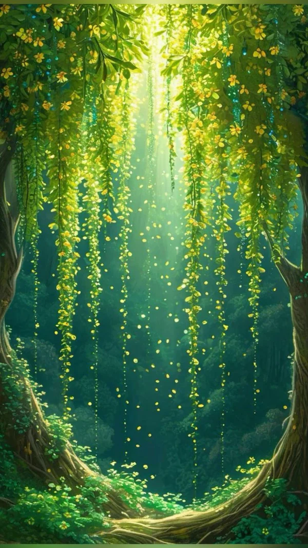 Hình nền màu xanh lá cây tươi mát cho điện thoại 4