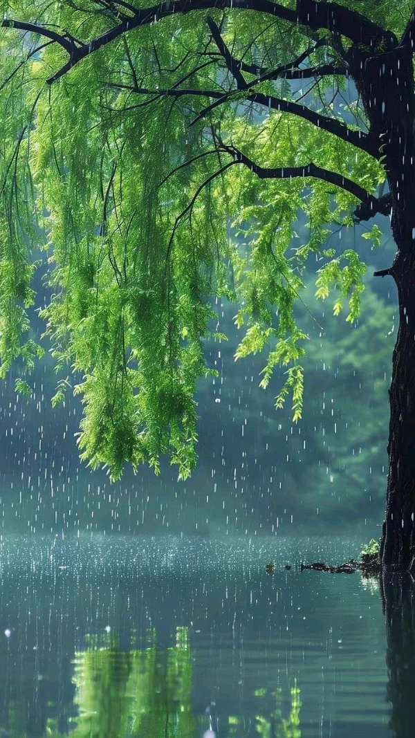 Hình nền màu xanh lá cây tươi mát cho điện thoại 7