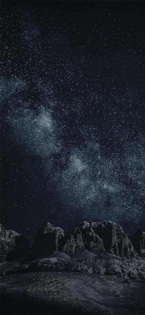 Hình nền bầu trời đêm trên núi