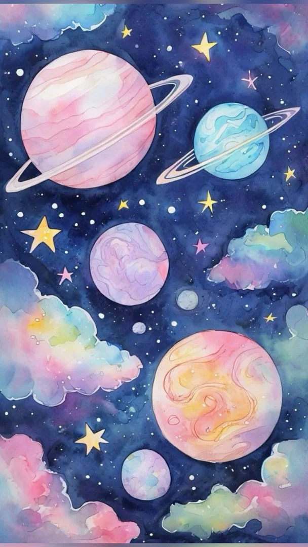 Hình nền vũ trụ cute 15