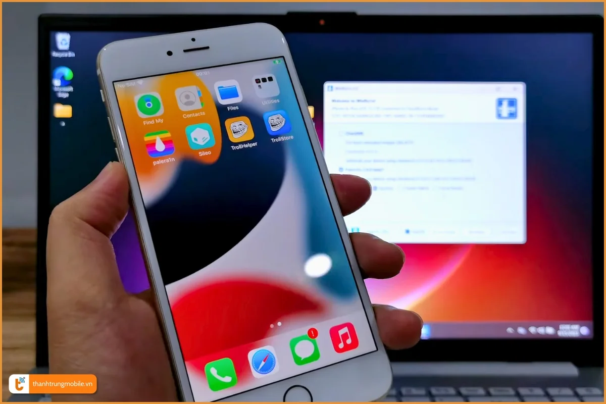Hoàn tất quá trình Jailbreak iOS 15 bạn có thể cài Sileo và TrollStore