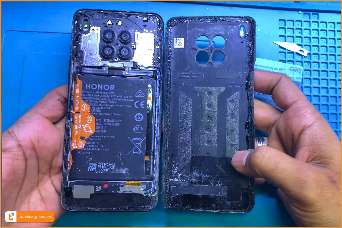 Huawei Honor 50 Lite lỗi pin phồng, tụt pin nhanh