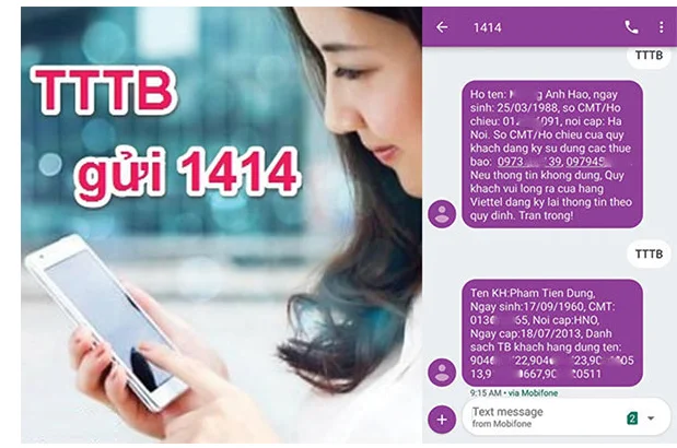 Tra cứu thông tin qua 1414