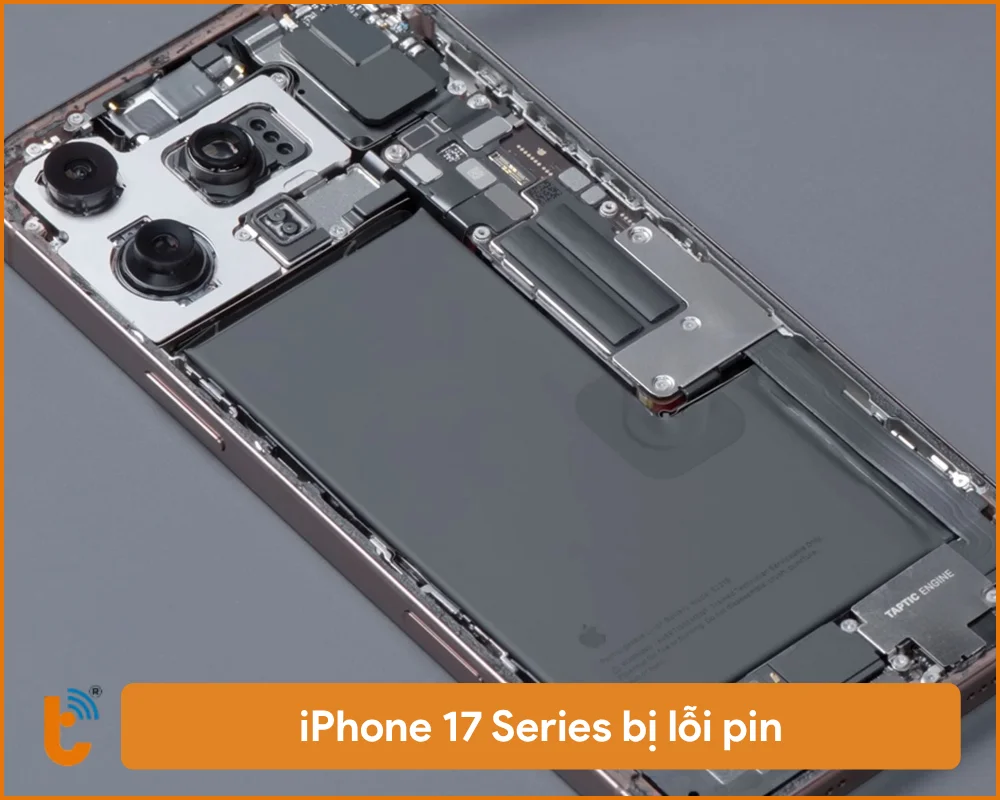 iPhone 17 Series bị lỗi pin