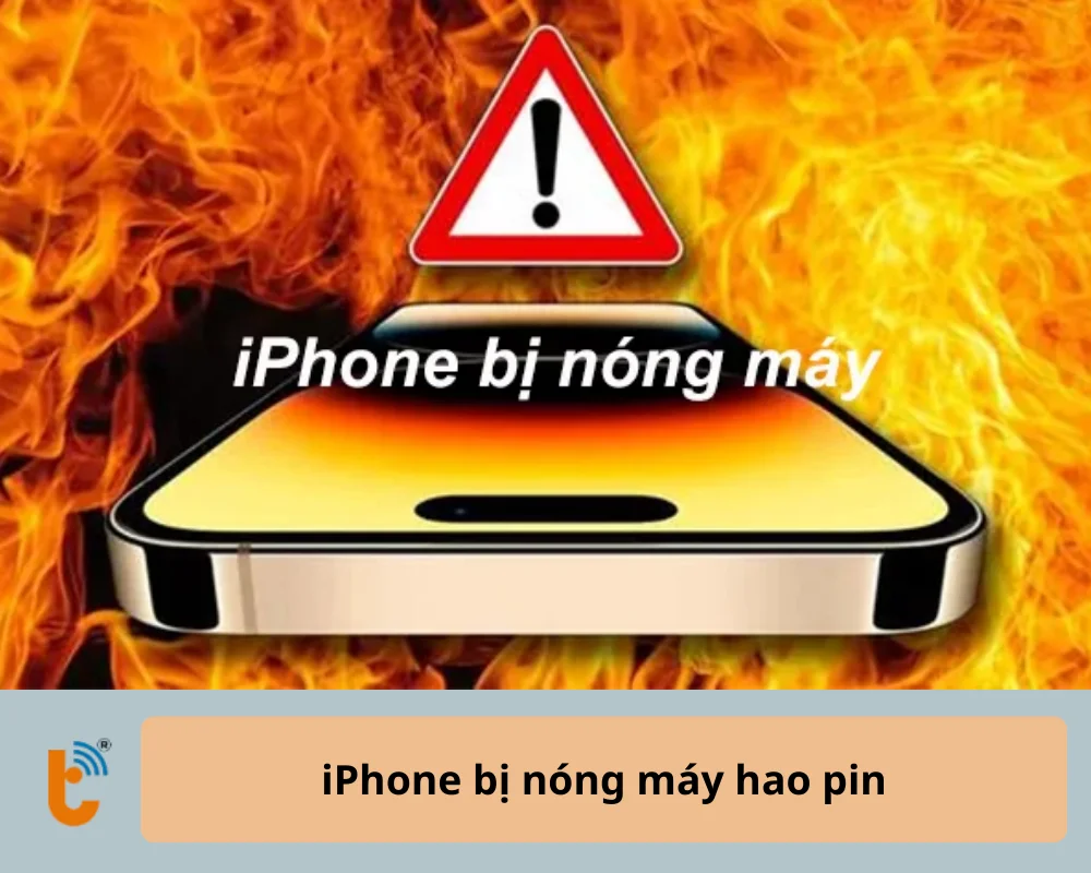 iPhone bị nóng máy hao pin