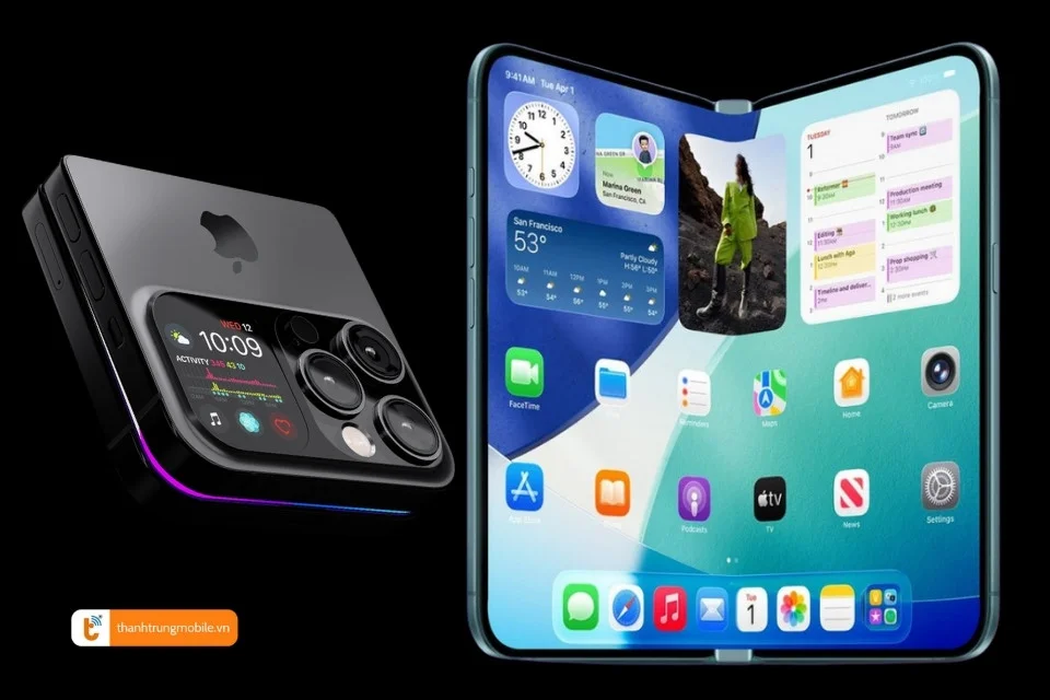 iPhone Fold màn hình gập ngang