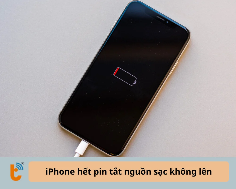 iPhone hết pin tắt nguồn sạc không lên