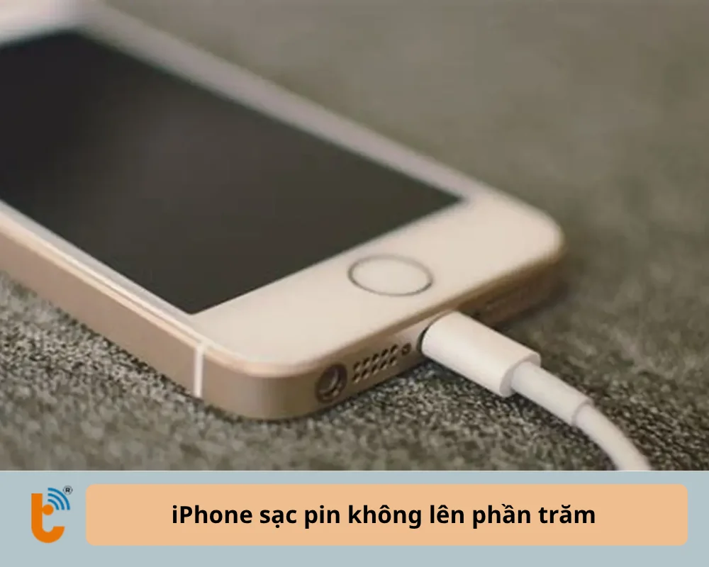 iPhone sạc pin không lên phần trăm