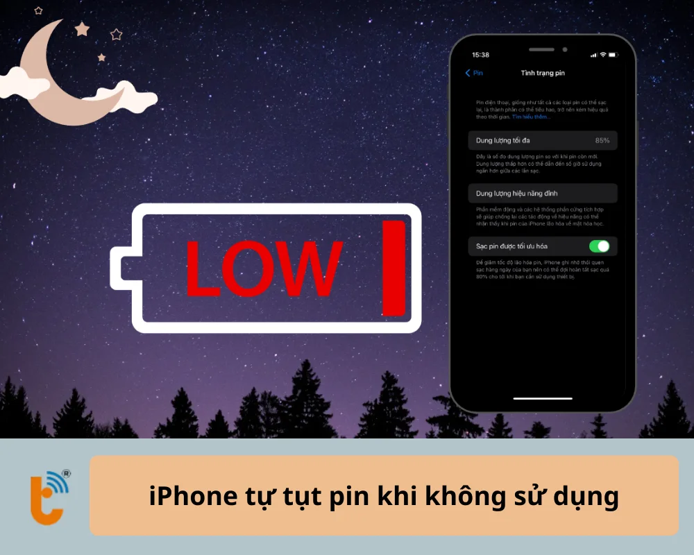 iPhone tự tụt pin khi không sử dụng