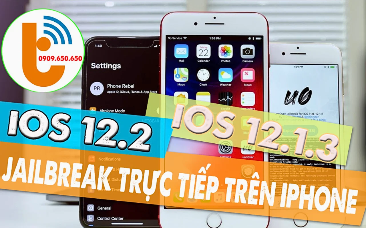 Hướng dẫn Jailbreak iOS 12.1.3-12.2