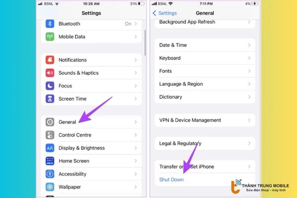 Khởi động lại iPhone