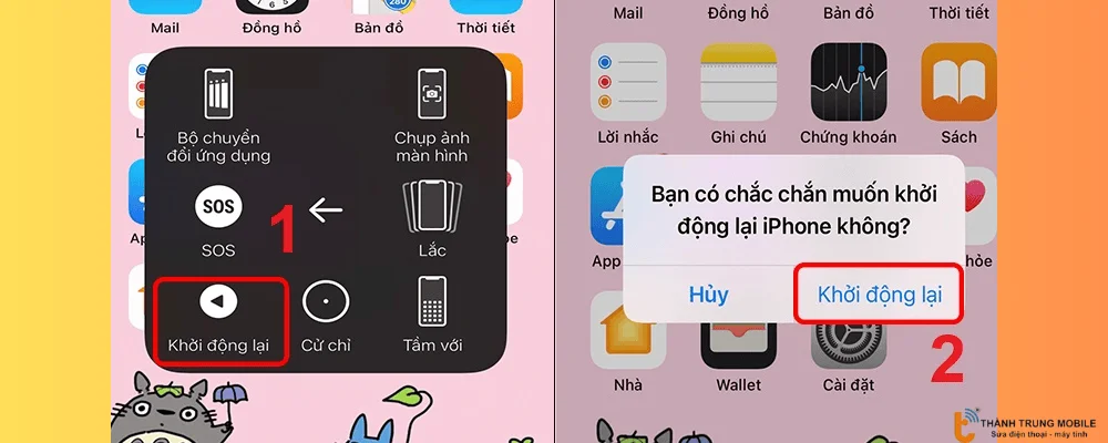 Khởi động lại iPhone 