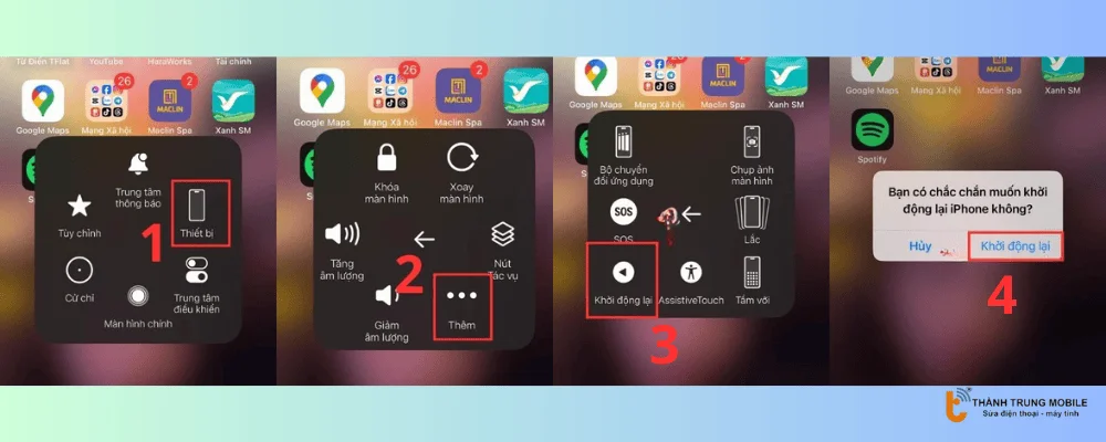 Khởi động lại iPhone