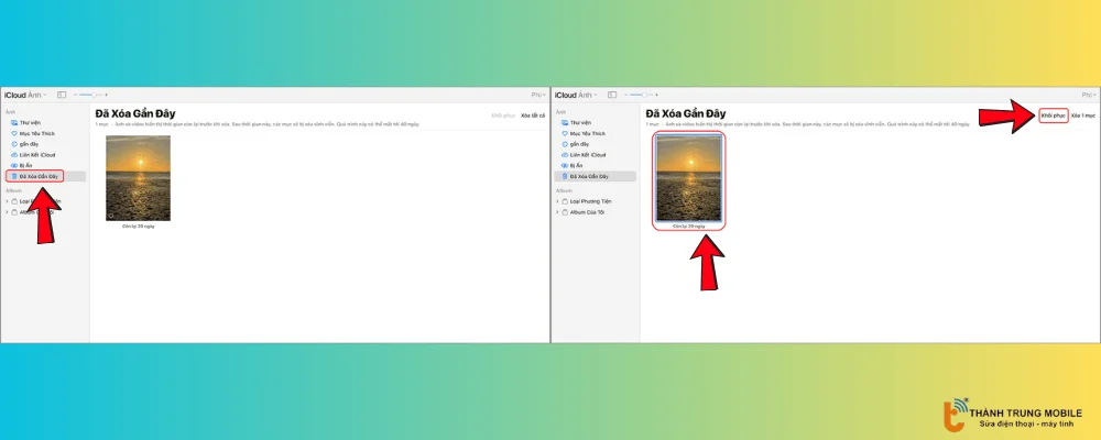 Khôi phục ảnh đã xóa
