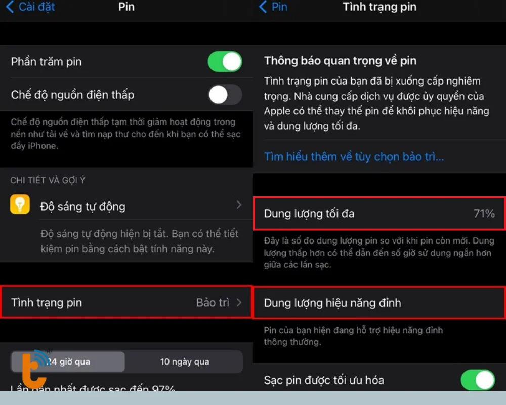 Kiểm tra pin iPhone 13 ngay trong Cài đặt