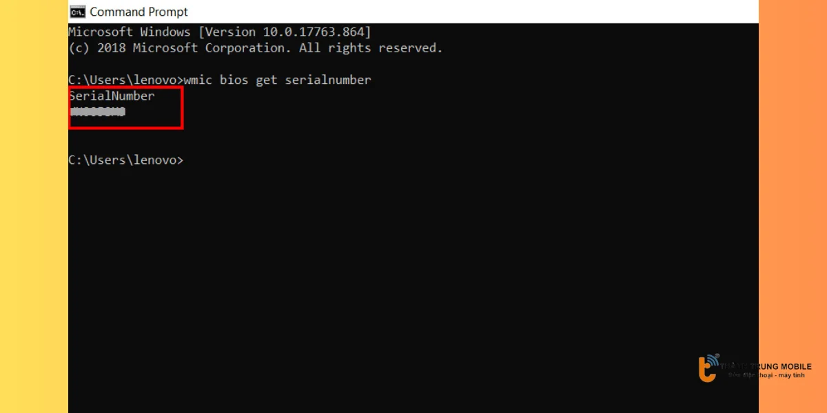 Kiểm tra Serial Number trên máy tính Windows