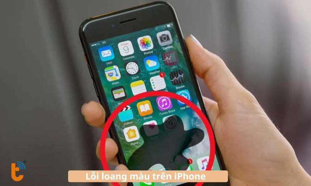 Lỗi chảy mực / loang màu trên iPhone