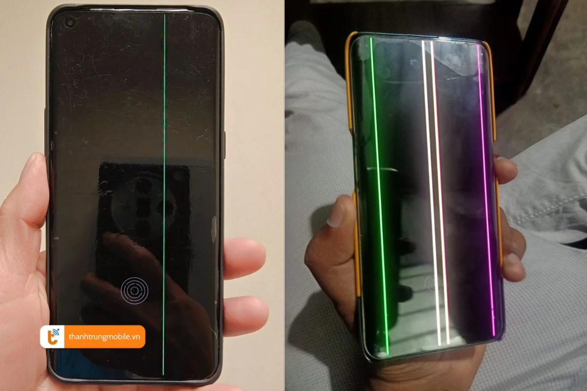 màn hình oppo a3s bị sọc