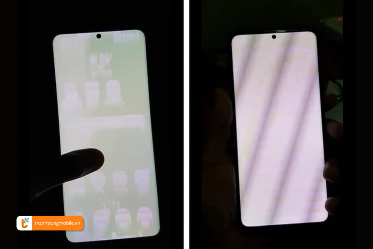 màn hình s20 ultra bị nhiễu