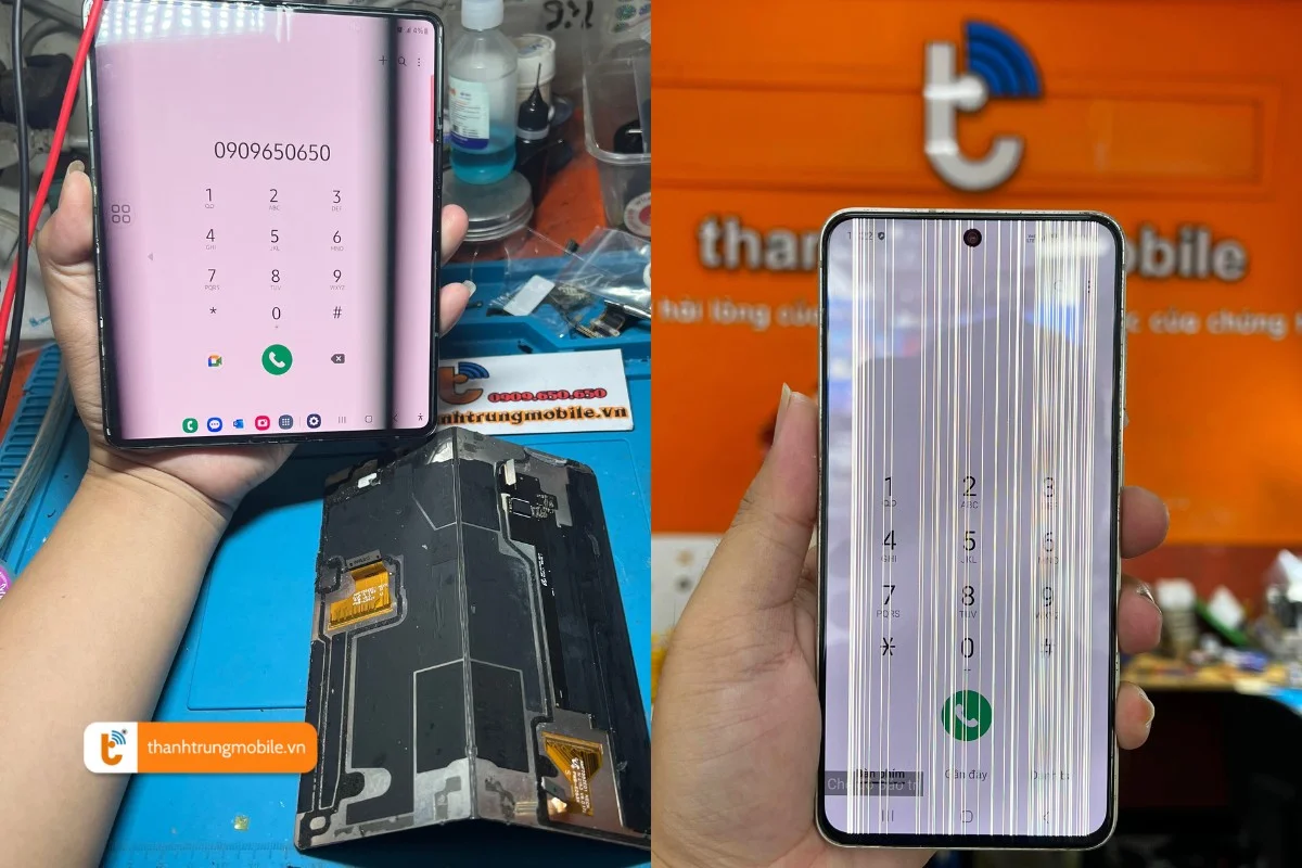 màn hình samsung bị sọc dọc