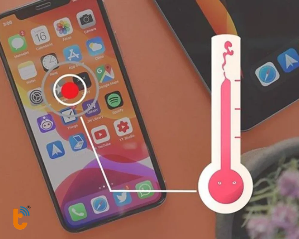 Máy nóng bất thường khi sạc hoặc dùng app nặng