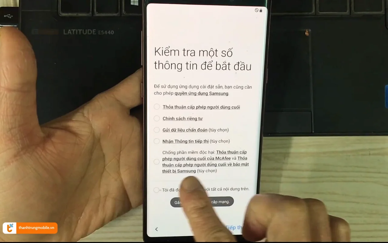 Mở khóa xác minh tài khoản Google Samsung Note 9