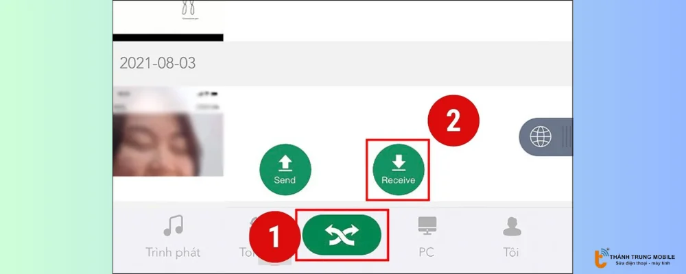 Mở Xender trên iPhone