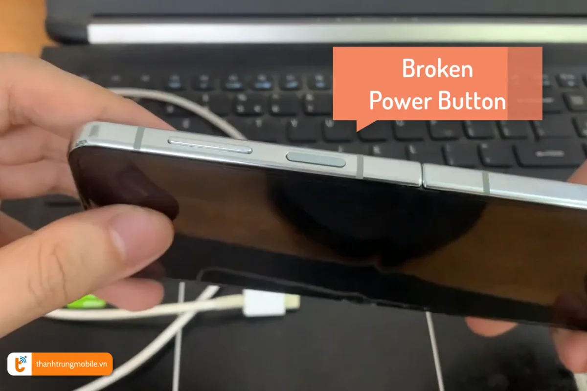 Nút nguồn Samsung Galaxy Z Flip 5 bị hỏng