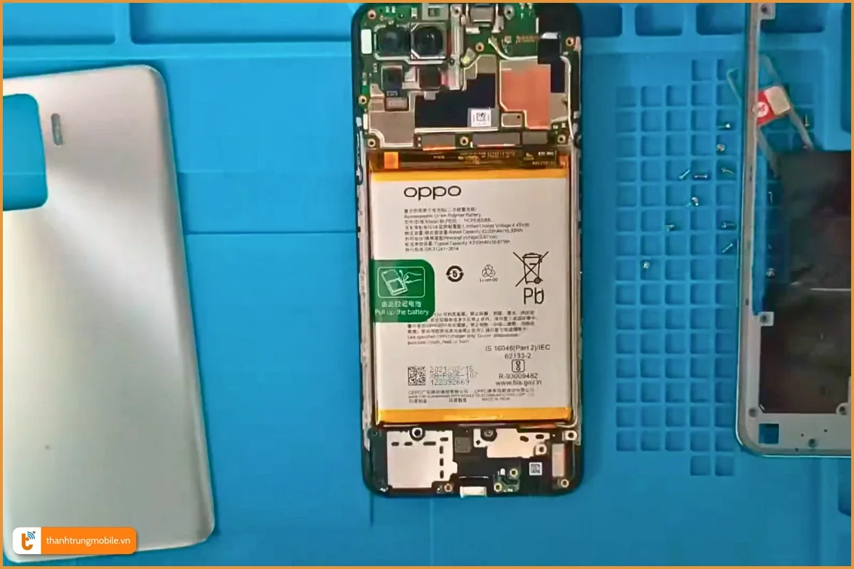Oppo F19 pin phồng, cần thay mới
