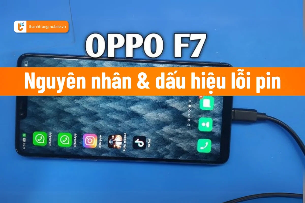 Oppo F7 lỗi tiếp xúc pin