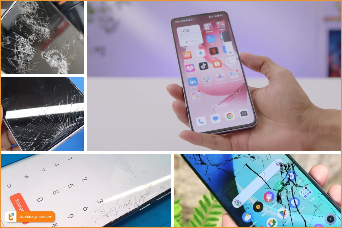 OPPO Reno13 F và dấu hiệu bể vỡ mặt kính thường gặp