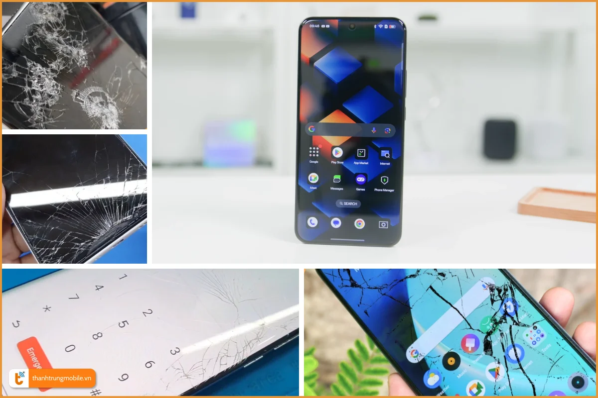 OPPO Reno13 Pro 5G và dấu hiệu bể vỡ mặt kính thường gặp