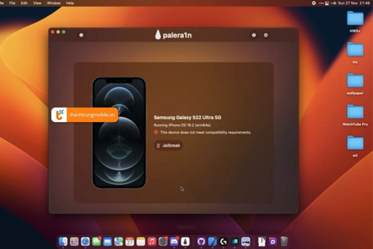 Palera1n Jailbreak trên MacOS a2