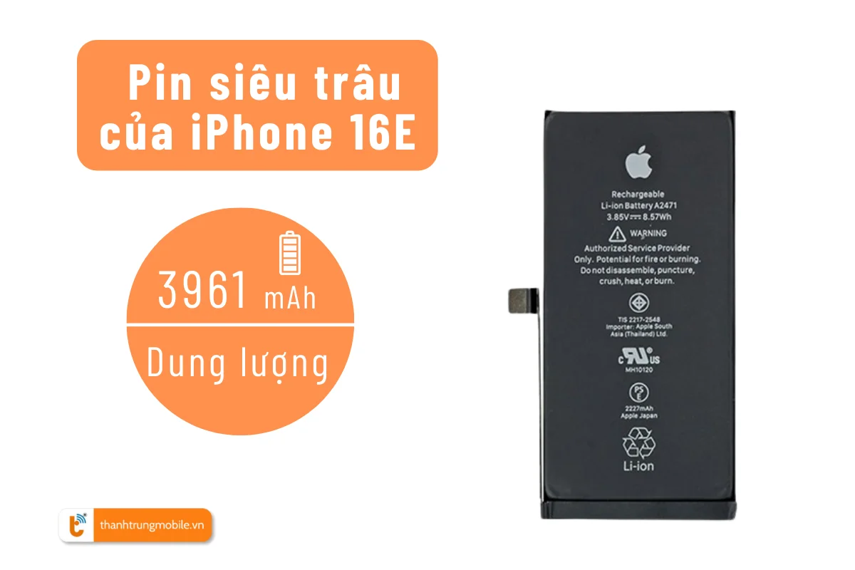 pin iphone 16e giá rẻ