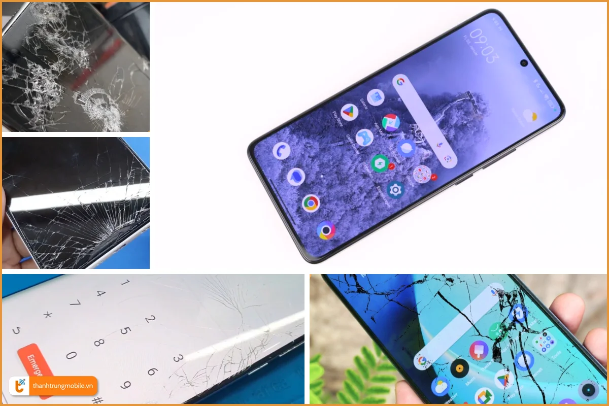 POCO X7 Pro và dấu hiệu bể vỡ mặt kính thường gặp